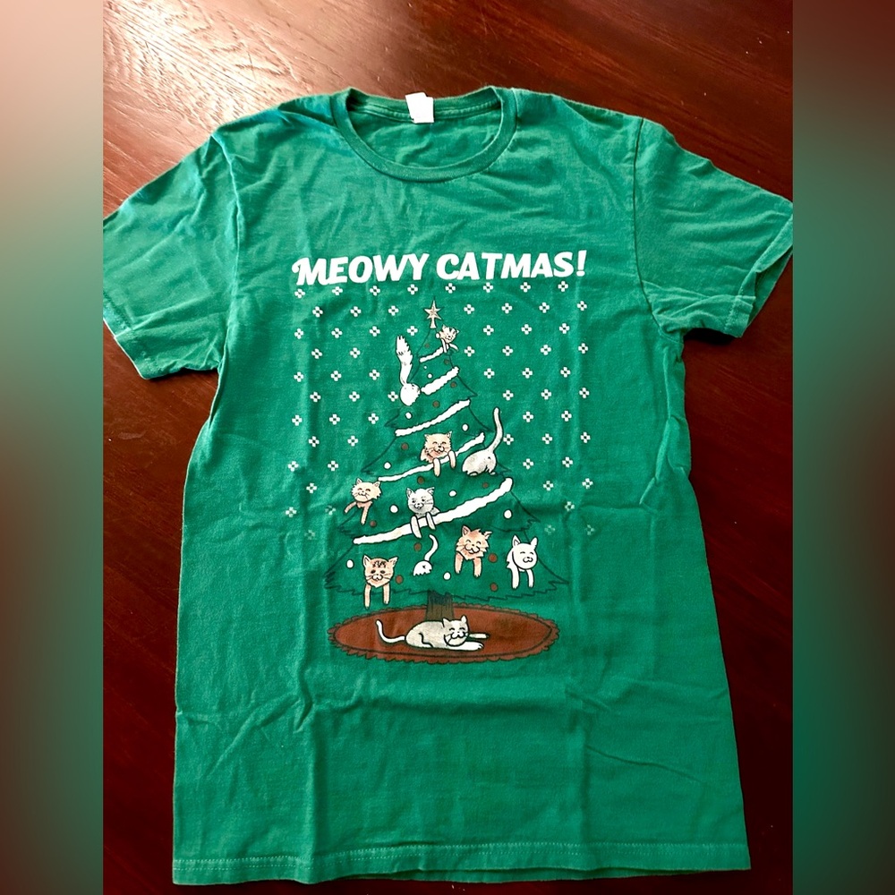 Kids’ Holiday Meowy Catmas T-shirt